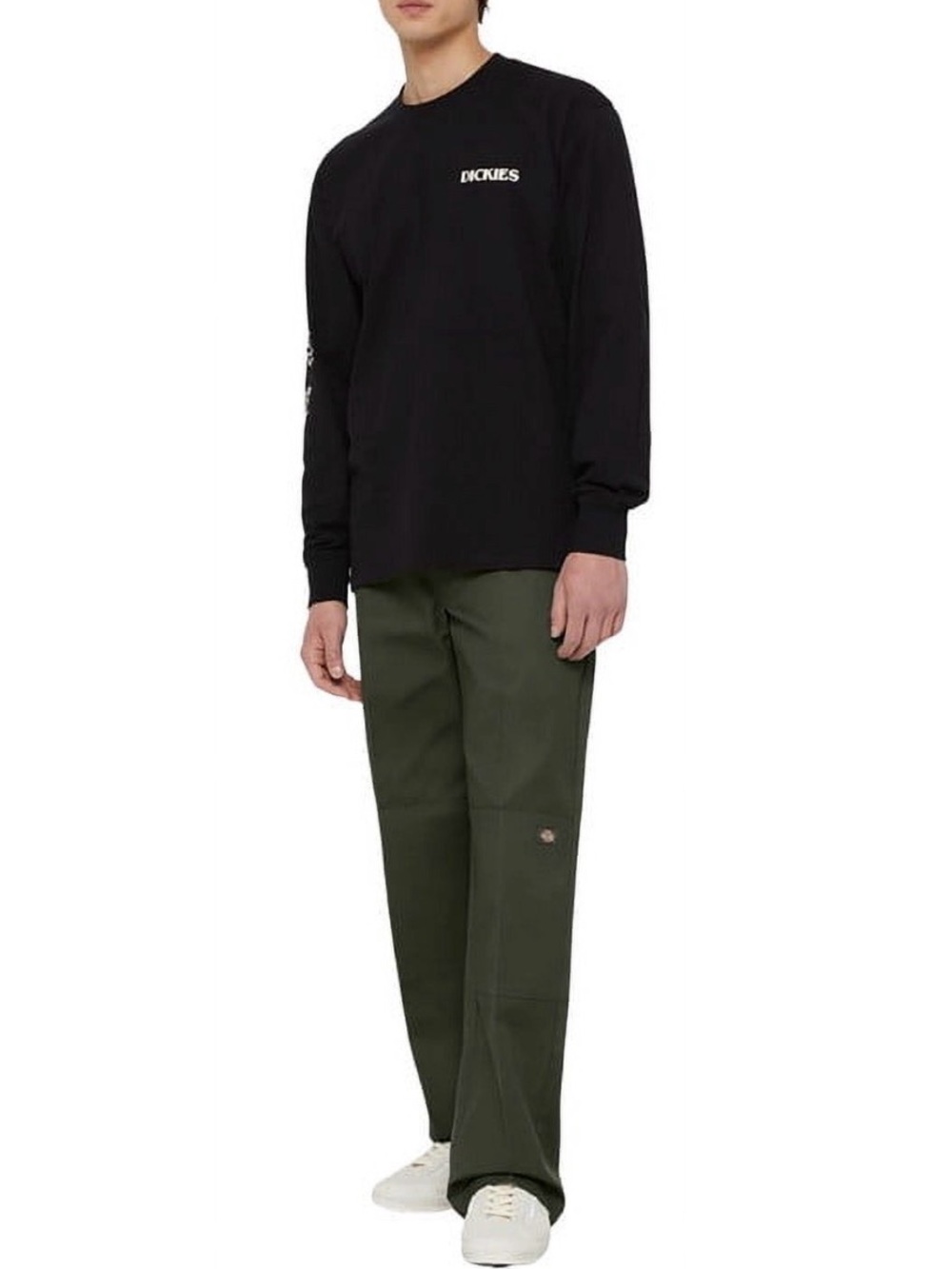 Dickies Men's Olive Green loose fit straight let-30x30